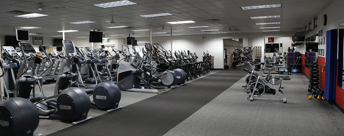 The elliptical room at the Briargate YMCA