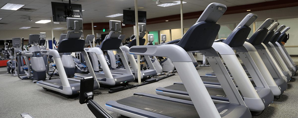 Treadmills at the Briargate YMCA gym